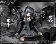 2000s Emo Banner, Emo Cover Playlist, Blingee Emo Pfp, Dark Emo Anime Gif, Emo Blingee Anime, Cybergoth Anime, Emo Princess, Emo Art, Rawr Xd