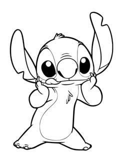 Free & Easy To Print Stitch Coloring Pages | Lilo and stitch drawings, Stitch coloring pages, Stitch drawing