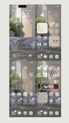 an image of a cell phone screen with various images on it and the number one