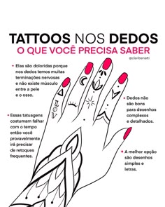Tattoo dedos, tattoo mão, tatuagem nos dedos, tatuagem nas mãos. Dica para tatuar. Tatuagem .