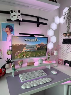 Pin by Jotaro’sbeautifulwife⭐️ on Bedroom ideas ❤️ in 2025 | Game room design, Gaming room setup, Game room decor