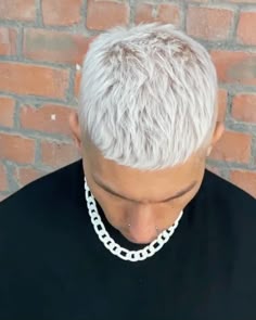 White Hair Buzzcut Men, Short Platinum Blonde Hair Men, Men White Hair, Mens Short Bleached Hair, White Hair Boy, Men’s Bleached Haircuts, Platinum Blonde Men’s, Men’s Short Bleached Hair, Platinum Blonde Hair Men