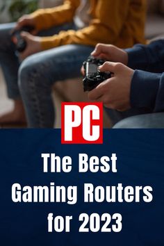 two people sitting on a couch playing video games with the text pc the best gaming routers for 2013