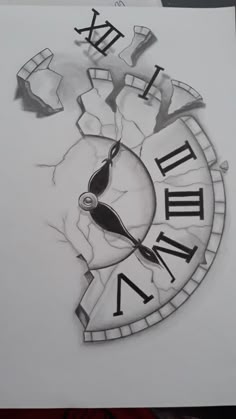 Pin by Sebastian Esguerra on Clock tattoo | Clock drawings, Cool pencil drawings, Meaningful drawings