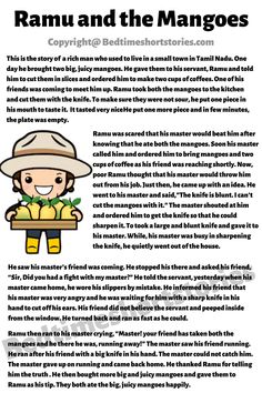 Ramu & The Mangoes | Funny stories in english, English stories for kids, English story