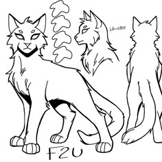 Cat F2U base by WhispeR / slxxpywxxb | Warrior cat drawings, Cats art drawing, Cat drawing tutorial