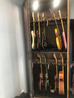 IKEA Guitar Display and Storage Cabinet with 2nd Level