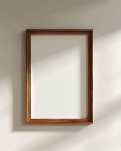 Dark Wood Frame Mockup with Vertical Frame
