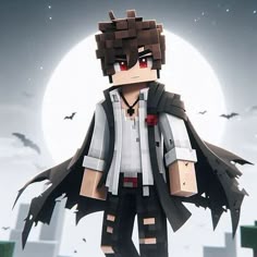 the Minecraft king 👑 😗 in 2025 | Minecraft characters, Cartoon character tattoos, Minecraft anime