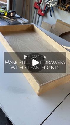 DIY Pull-Out Drawers with Clean Fronts