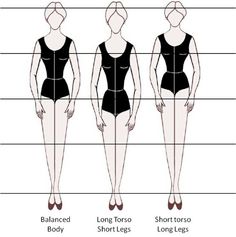 WHAT'S MY BODY SHAPE. Insights into vertical and horizontal body shapes.  lumulustyle.com | Short legs long torso, Short torso, Long torso