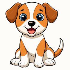 Pin de Harshini Rg en Illustration art kids en 2025 | Animales domesticos animados, Cachorros graciosos, Un perro animado