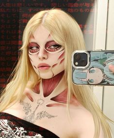 insta: ssuiginto  #attackontitan #aot #cosplay #makeuptutorial #attackontitancosplay #titan #titancosplay Titan Halloween Costume, Anime Halloween Ideas, Anime Character Cosplay, Costume Anime, Cosplays Easy, Halloween Costumes Women Anime, Titan Costume, Halloween Cosplay Ideas Women, Anime Costume Ideas Women