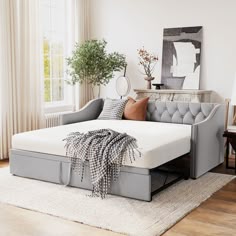 Beds | Pop up trundle bed, Daybed with trundle, Living room grey