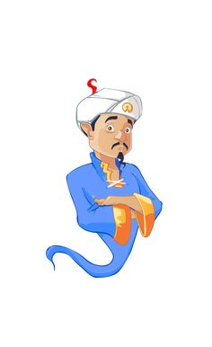 a cartoon man with a pipe in his mouth and an orange hat on top of his head