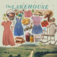 Cabin Core Aesthetic Outfits, Camp Core Aesthetic Outfits, Cottagecore Camping Outfit, Honey Core Aesthetic Outfits, Artsy Cottagecore Outfits, Miss Honey Aesthetic Outfits, Clothing Mood Boards Aesthetic, Summer Clothing Collage, Cottage Core Aesthetic Moodboard