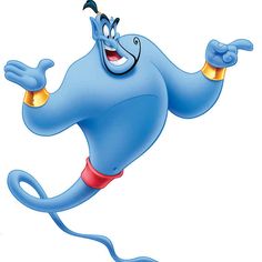 a cartoon character is flying through the air