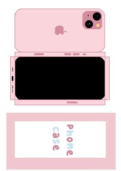 Paper Squishy Template Phone, Iphone Craft Template, How To Make A Phone Paper Squishy, How To Make A Paper Squishy Iphone, Paper Phone Printable, Iphone Squishy Paper, Diy Hello Kitty Flip Phone Template, Paper Iphone Cut Out, Phone Paper