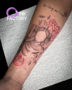 a person with a tattoo on their arm