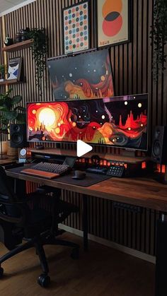 DVK | Desk setup 🪴 on Instagram: "Sunday desk vibes 🌱  . . .  #desksetup #setup #deskgoals #setupinspiration … en 2025 | Idee bureau, Salle ordinateur jeux, Bureau gaming
