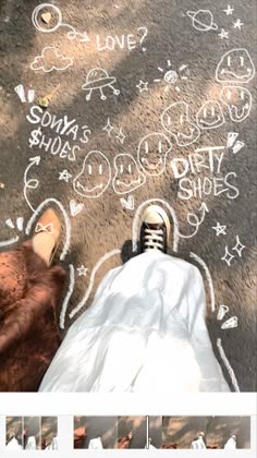 corat coret idea , aesthetic , doodle , sepatu , shoes , edit