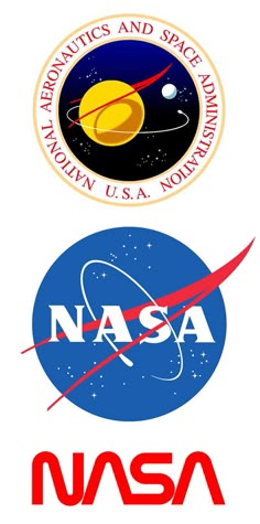 NASA Logos with Earth and Sun