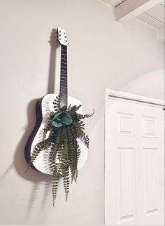 Guitar Art Decor Planter
