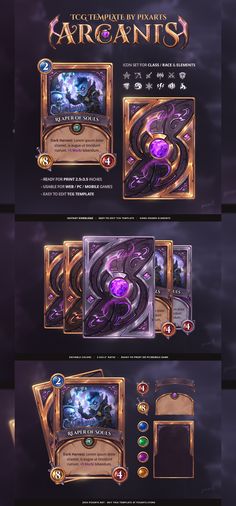 an image of some type of game cards