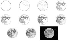 Moon Drawing Tutorial - Step-by-Step Realistic Guide