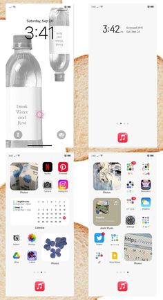an image of the app design for a water bottle