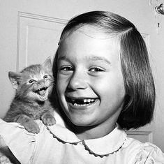 1950's Smiles by Walter Chanandoha Funny Cat Meme With Big Eyes, Baby Kitty Meme, Old Cat Memes, Cat Child Meme, Creepy Cat Meme, Image Chat, Cute Kittens, Cute Cats Photos, Cat Photography