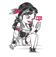 PIRATES DU JOUR by Chris Lago | Ilustraciones y afiches, Ilustraciones, Ilustración vectorial