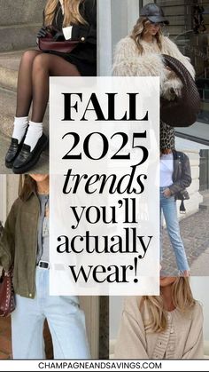 The Best Fall 2025 Fashion Trends to Wear | Women's Autumn Outfit in 2025 | Fall winter fashion trends, Fashion trends winter, Trendy fall outfits