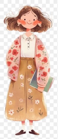 Download free png of PNG Girl Teacher illustration character child. by Aew about cute png, teache… in 2025 | Teachers illustration, Cute illustration, Children illustration