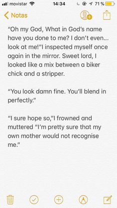 a text message that reads,'oh my god, what's in god's name have you done to me?