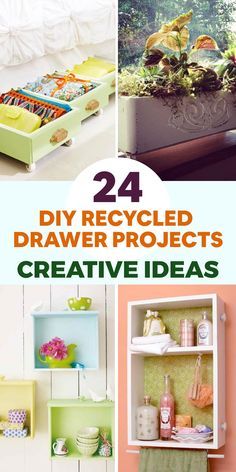 24 diy recycled drawer projects for creative storage