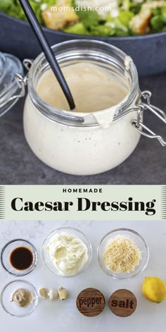 Homemade Caesar Dressing | Salad dressing recipes homemade, Recipes, Homemade salad dressing