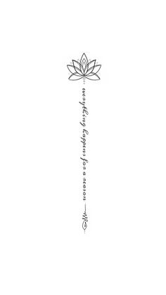 a black and white drawing of a lotus flower