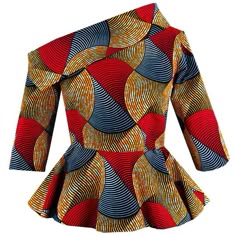 African Print Tops and Jackets | African print tops, African blouses, African tops for women