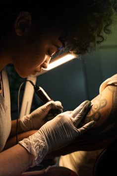 moody tattoo artist photography