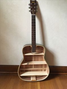 Rustic Guitar Shelf for Music Lovers