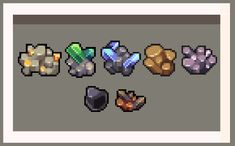 Pixel Art: Minerals and Ores