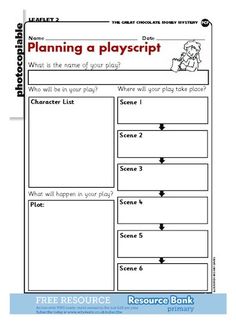 Planning a playscript | Teaching drama, Writing lessons, Drama education