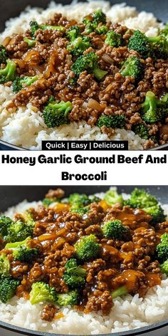 Honey Garlic Ground Beef And Broccoli | Recipe in 2025 | Dinner with ground beef, Ground beef, Beef recipes