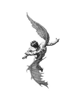 Icarus Tattoo, Fallen Angel Tattoo, Tattoo Ideas Males, Simple Tattoos For Guys, Greek Mythology Tattoos, Greek Tattoos, Mythology Tattoos, Śliczne Tatuaże, Tattoo Style Drawings