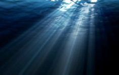 Sun Shining Through Water Surface