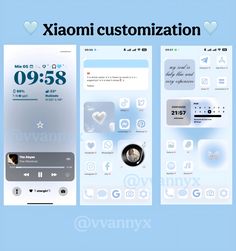 an image of a phone screen with the text xoomi customization