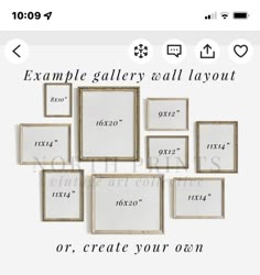Pin by Micha Griffith on Family pictures | Gallery wall layout, Gallery wall living room, Frames on wall