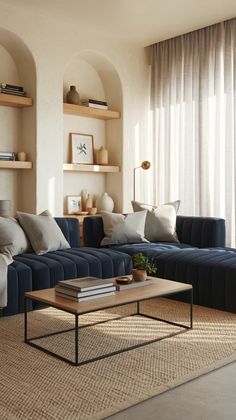 ✨ Navy Blue Sofa Living Room Ideas Decor | Navy Living Rooms in 2025 | Blue sofas living room, Blue living room decor, Navy living rooms
