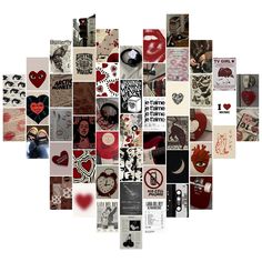 #Things_To_Print_Out_And_Put_On_Your_Wall #4x6_Collage_Wall #Pictures_For_A_Bedroom_Wall #Black_And_Red_Room_Decor